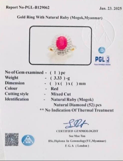 Ruby and Diamond Ring