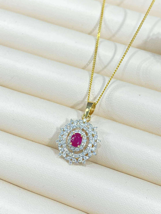 Ruby and Diamond Pendant (Pre-Order Only)