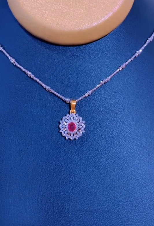 Ruby and Diamond Pendant (Pre-Order Only)