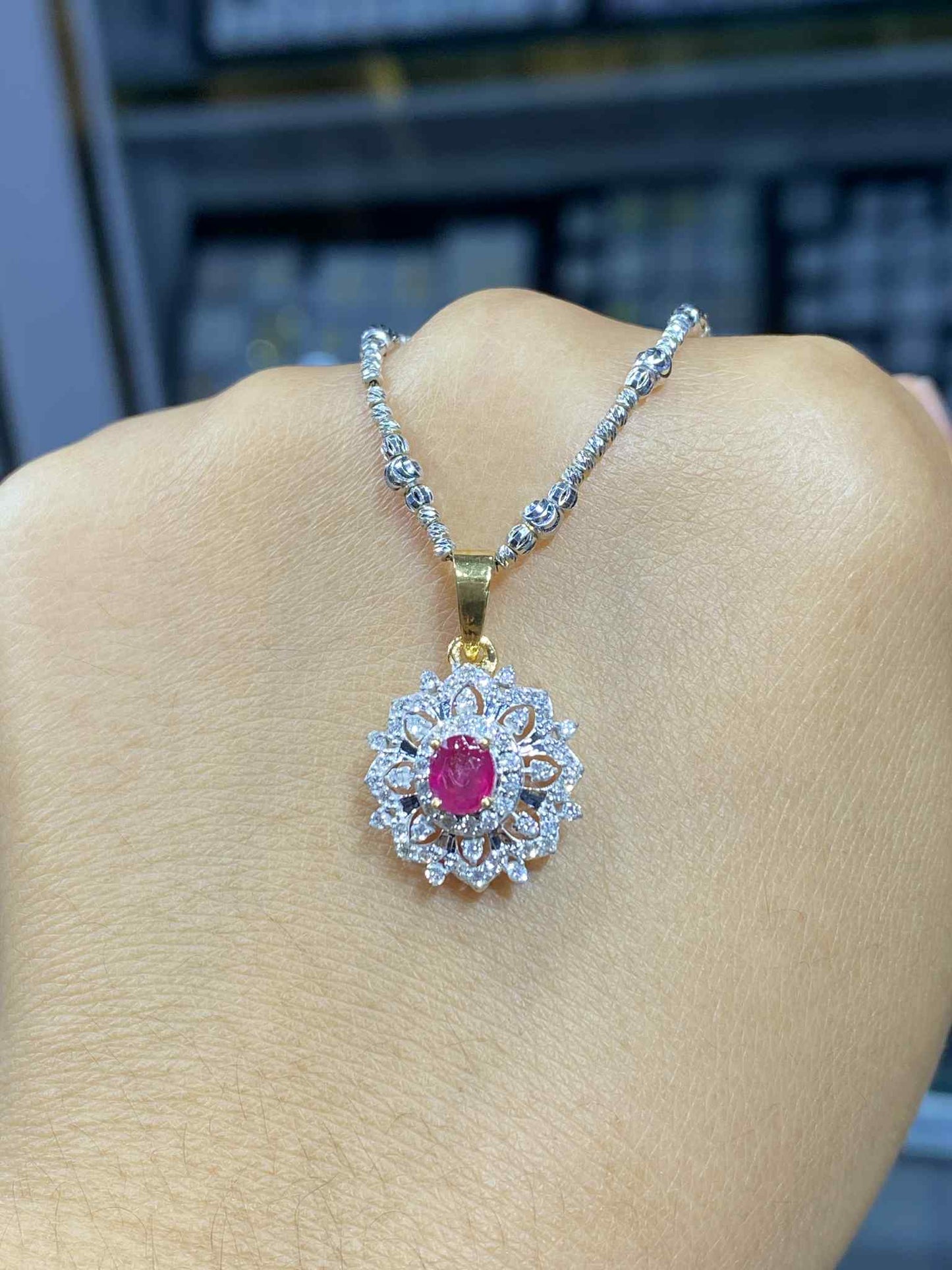 Ruby and Diamond Pendant (Pre-Order Only)